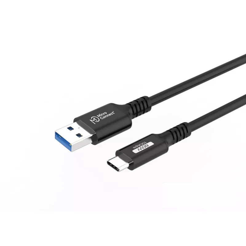 Cable USB Microconnect USB3.2AC015 USB 3.2 Gen 2 (3.1 Gen 2) 0,15 m USB C USB A negro