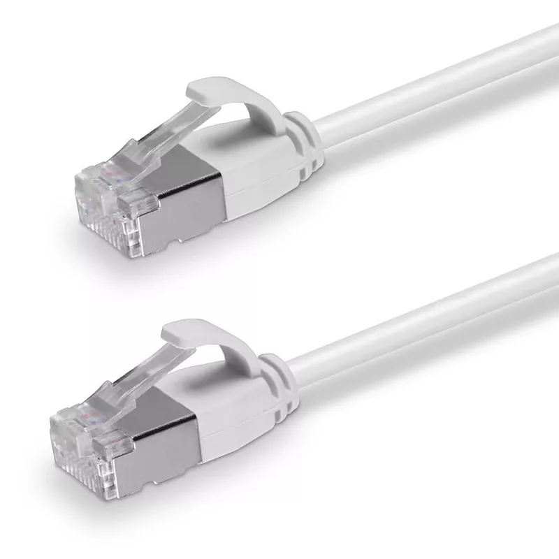 Cable de red ultrafino Lindy 0,5 m Cat.6A U/FTP, gris