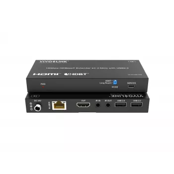 Kit KVM VivoLink VLKVM150 extensor KVM HDBaseT 18 Gbps, alcance de hasta 150 m