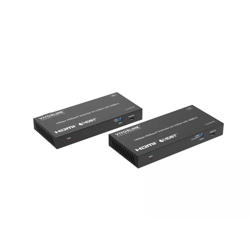Kit KVM VivoLink VLKVM150 extensor KVM HDBaseT 18 Gbps, alcance de hasta 150 m