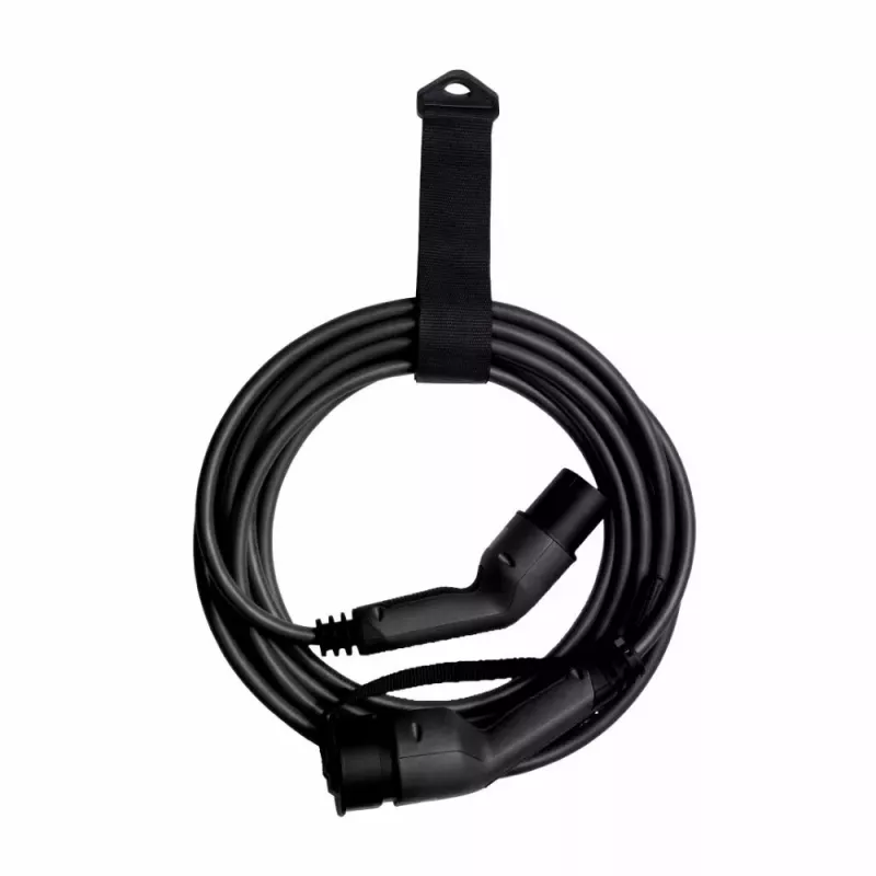 Cable de carga DEFA eConnect Type 2–Type 2 7,5 m, 13,8 kW, 20 A, 480 V, negro