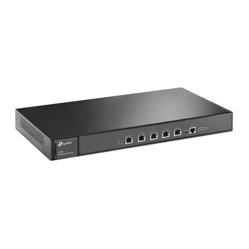 TP-Link AC500 Controlador inalámbrico, negro, 1U, montaje en rack, actividad, enlace, alimentación, sistema, 1000 MHz, 256 MB