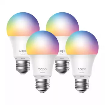 TP-Link Tapo Bombilla inteligente Wi-Fi, multicolor, pack de 4