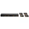 Lindy 70m Cat.6 4x4 HDMI 4K60 Matrix Extender, 3840 x 2160 píxeles, transmisor y receptor AV, 70 m, cableado, negro, HDCP