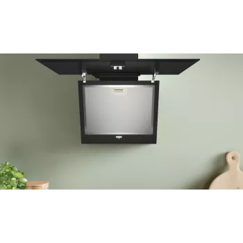 Campana extractora Bosch Serie 2 DWK65DK60 montaje en pared Negro 430 m³/h