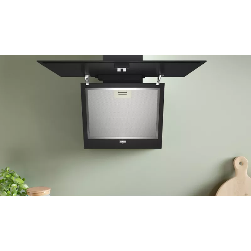 Campana extractora Bosch Serie 2 DWK65DK60 montaje en pared Negro 430 m³/h