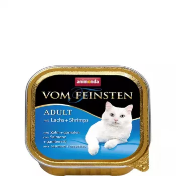 Comida húmeda para gatos animonda Vom Feinsten Mature salmón 100 g — gatos adultos, tarrina, sin gluten ni soja