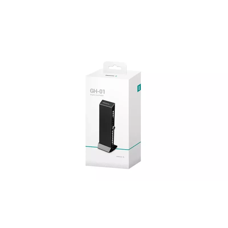 Soporte para tarjeta gráfica DeepCool GH-01 Universal, negro, 52,6 × 60,6 × 163,7 mm