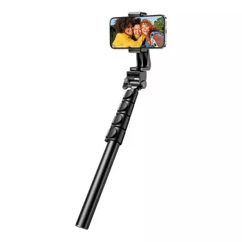 Selfie stick UGREEN LP680 Bluetooth con mando a distancia, extensible hasta 1,7 m, altura máxima 180 cm, compatibilidad universal, negro