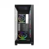 Caja de PC torre media MODECOM VOLCANO STELLAR PLUS ARGB MIDI, 5 ventiladores frontales, cristal templado, USB-C