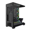Caja de PC torre media MODECOM VOLCANO STELLAR PLUS ARGB MIDI, 5 ventiladores frontales, cristal templado, USB-C