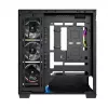 Caja de PC torre media MODECOM VOLCANO STELLAR PLUS ARGB MIDI, 5 ventiladores frontales, cristal templado, USB-C