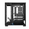 Caja de PC MODECOM VOLCANO STELLAR PLUS MIDI NEGRO — torre media ATX, cristal templado, USB-C, compatible con tarjetas gráficas hasta 420 mm