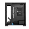 Caja de PC MODECOM VOLCANO STELLAR PLUS MIDI NEGRO — torre media ATX, cristal templado, USB-C, compatible con tarjetas gráficas hasta 420 mm
