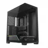 Caja de PC MODECOM VOLCANO STELLAR PLUS MIDI NEGRO — torre media ATX, cristal templado, USB-C, compatible con tarjetas gráficas hasta 420 mm