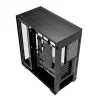 Caja de PC MODECOM VOLCANO STELLAR PLUS MIDI NEGRO — torre media ATX, cristal templado, USB-C, compatible con tarjetas gráficas hasta 420 mm