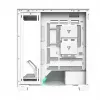 Caja de PC MODECOM VOLCANO STELLAR PLUS MIDI BLANCO — torre media, microATX, cristal templado, USB-C, compatible con GPU de 420 mm