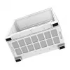 Caja de PC MODECOM VOLCANO STELLAR PLUS MIDI BLANCO — torre media, microATX, cristal templado, USB-C, compatible con GPU de 420 mm