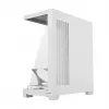 Caja de PC MODECOM VOLCANO STELLAR PLUS MIDI BLANCO — torre media, microATX, cristal templado, USB-C, compatible con GPU de 420 mm