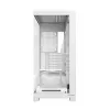 Caja de PC MODECOM VOLCANO STELLAR PLUS MIDI BLANCO — torre media, microATX, cristal templado, USB-C, compatible con GPU de 420 mm