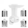 Picadora de carne SMAPP modelo 490.81 BLANCO – 2200 W, 1 velocidad, 2,7 kg/min, 3 discos perforados, blanco, accesorio triturador