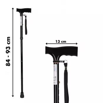 Bastón plegable ActionMed LI100AM, negro