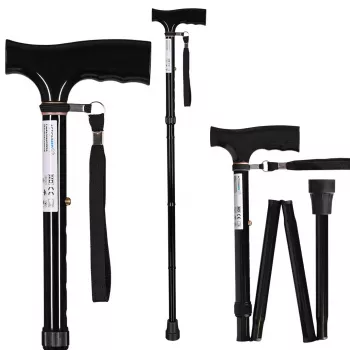 Bastón plegable ActionMed LI100AM, negro