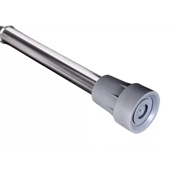 Bastón plegable ActionMed LI101AM — plateado, empuñadura ergonómica, correa de mano, antideslizante, control de inclinación