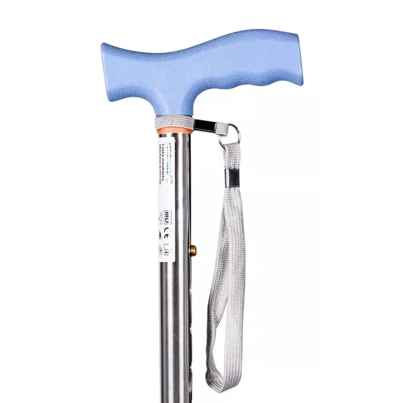 ActionMed LI101AM bastón plegable, plateado