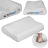 Almohada cervical ortopédica ActionMed CERVICAL MED PILLOW PO100AM — relleno de espuma, 550×360×120 mm, funda lavable, blanca