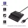 Lector de tarjetas QOLTEC Smart ID Card Reader Intelligenst modelo 50636 USB Type-C
