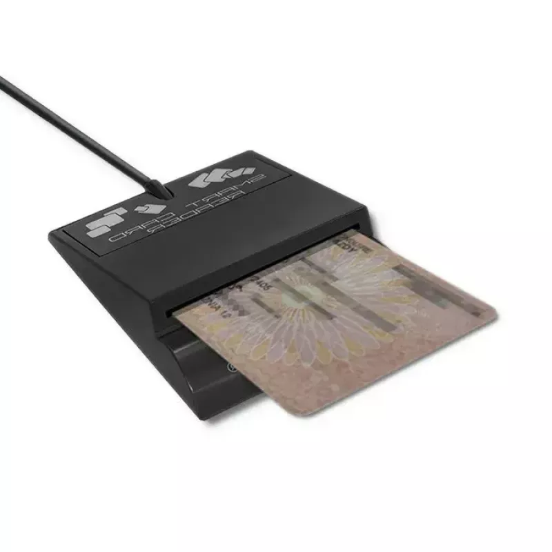 Lector de tarjetas QOLTEC Smart ID Card Reader Intelligenst modelo 50636 USB Type-C