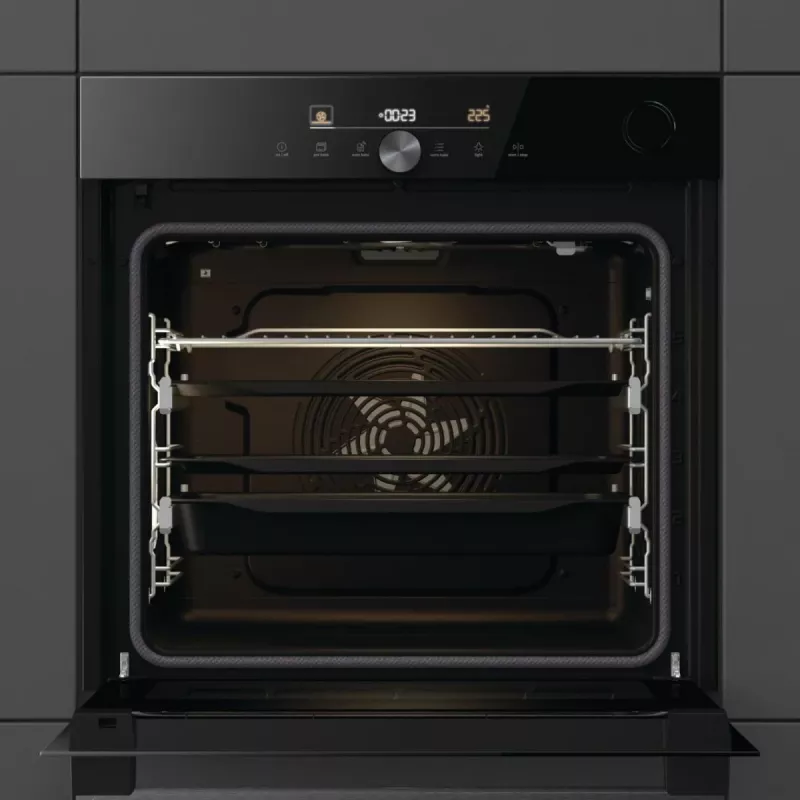 Horno eléctrico Gorenje G600 BPSA6747DGWI RAL9005, grande, eléctrico, 77 L, 3500 W, 77 L, 2300 W