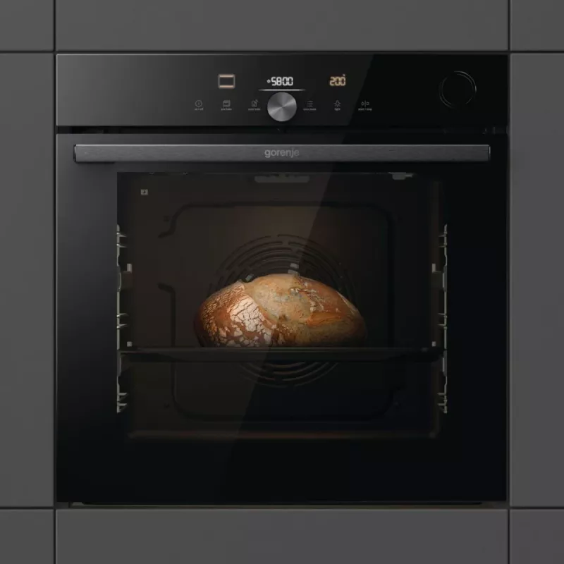Horno eléctrico Gorenje G600 BPSA6747DGWI RAL9005, grande, eléctrico, 77 L, 3500 W, 77 L, 2300 W