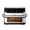 Tefal Dual Easy Fry Flex EY922D freidora de aire, 9 L, negro/acero inoxidable