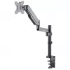 Soporte de mesa Manhattan para TV y monitores (Full-Motion con pistón de gas), para pantallas de 13 inch a 27 inch, montaje por pinza o pasacables, compatibilidad VESA: 75x75 mm y 100x100 mm — comprueba las dimensiones de los cuatro orificios de montaje en la parte posterior de la pantalla para asegurarte de que encajan, máx. 8 kg, soporte