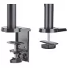 Soporte de mesa Manhattan para TV y monitores (Full-Motion con pistón de gas), para pantallas de 13 inch a 27 inch, montaje por pinza o pasacables, compatibilidad VESA: 75x75 mm y 100x100 mm — comprueba las dimensiones de los cuatro orificios de montaje en la parte posterior de la pantalla para asegurarte de que encajan, máx. 8 kg, soporte