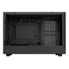 Caja de PC DeepCool CH260 Micro Tower negra — Micro-ATX/Mini-ITX, cristal templado, USB-C, GPU máx. 413 mm