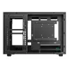 Caja de PC DeepCool CH260 Micro Tower negra — Micro-ATX/Mini-ITX, cristal templado, USB-C, GPU máx. 413 mm