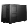 Caja de PC DeepCool CH260 Micro Tower negra — Micro-ATX/Mini-ITX, cristal templado, USB-C, GPU máx. 413 mm