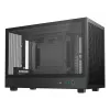 Caja de PC DeepCool CH260 Micro Tower negra — Micro-ATX/Mini-ITX, cristal templado, USB-C, GPU máx. 413 mm