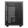 Caja de PC DeepCool CH260 Micro Tower negra — Micro-ATX/Mini-ITX, cristal templado, USB-C, GPU máx. 413 mm