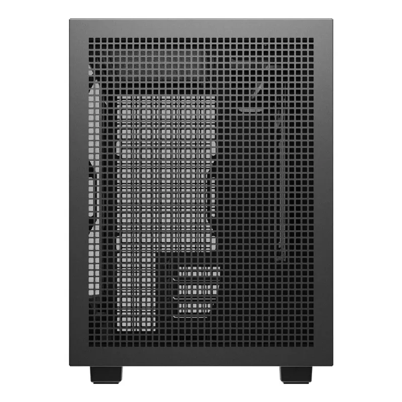 Caja de PC DeepCool CH260 Micro Tower negra — Micro-ATX/Mini-ITX, cristal templado, USB-C, GPU máx. 413 mm