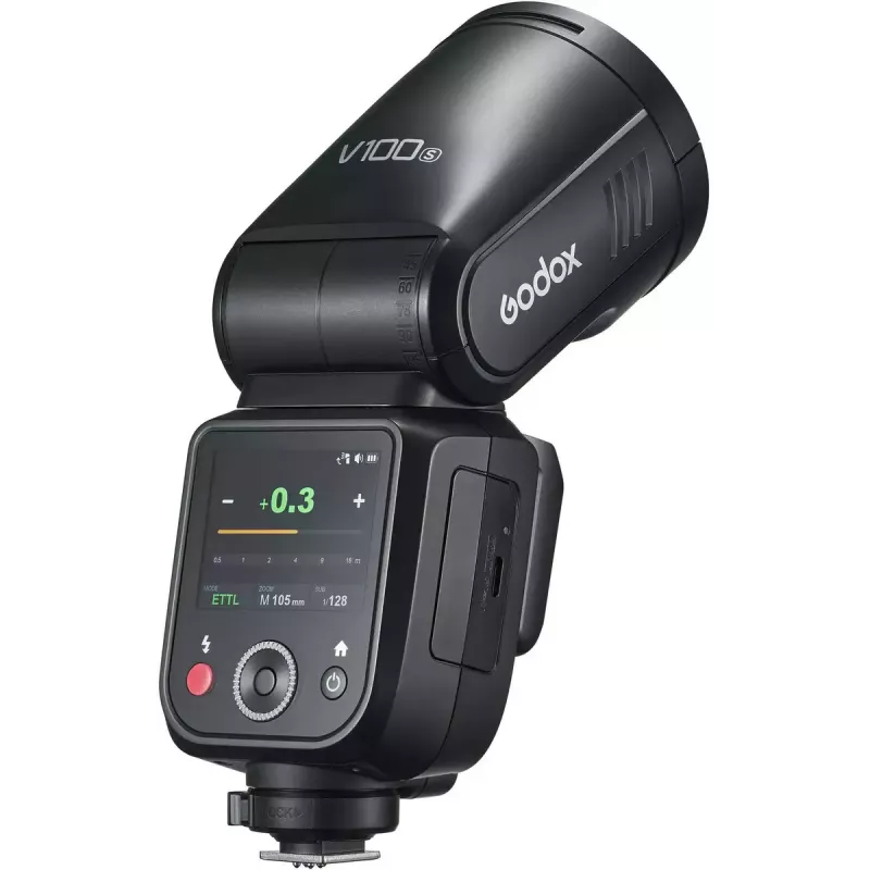 Flash Godox V100 para Sony – flash portátil de 100 Ws para cámara, batería recargable integrada