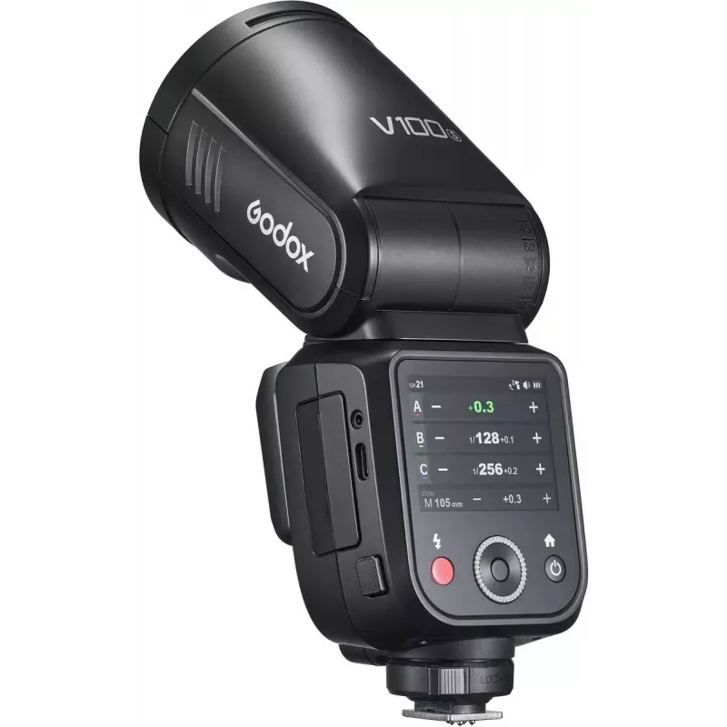 Flash Godox V100 para Sony – flash portátil de 100 Ws para cámara, batería recargable integrada