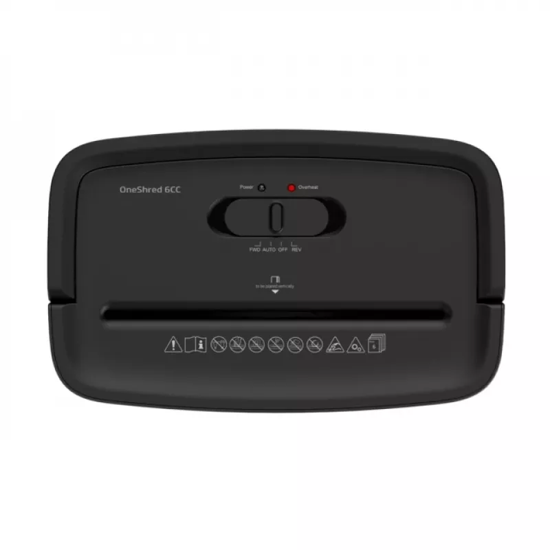 Trituradora de papel HP One Shred 6CC corte en partículas 68 dB negra