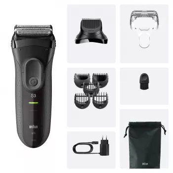 Recortadora con batería Braun 3000BT 5 7 mm húmedo y seco negro gris