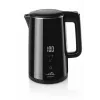 Hervidor de agua ETA Emma 1,5 l 2200 W acero inoxidable, negro, base 360°