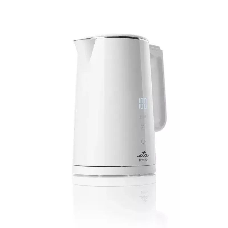 Hervidor eléctrico ETA 1,5 L 2200 W blanco acero inoxidable con termostato ajustable