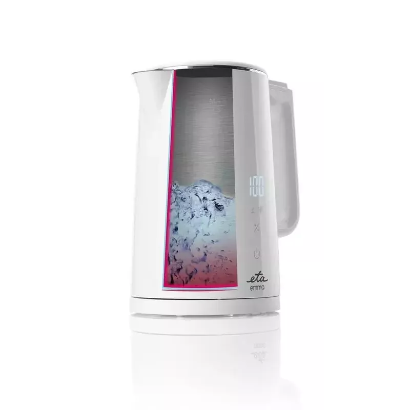 Hervidor eléctrico ETA 1,5 L 2200 W blanco acero inoxidable con termostato ajustable